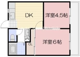 大元駅 徒歩14分 2階の物件間取画像